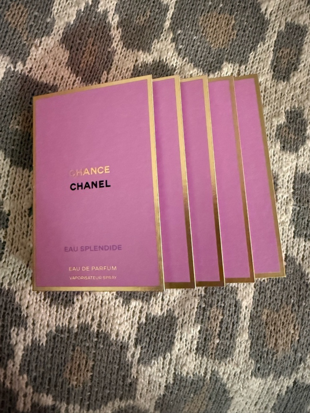 CHANEL Chance EAU SPLENDIDE Sample-Pack of 5 - Picture 4 of 4